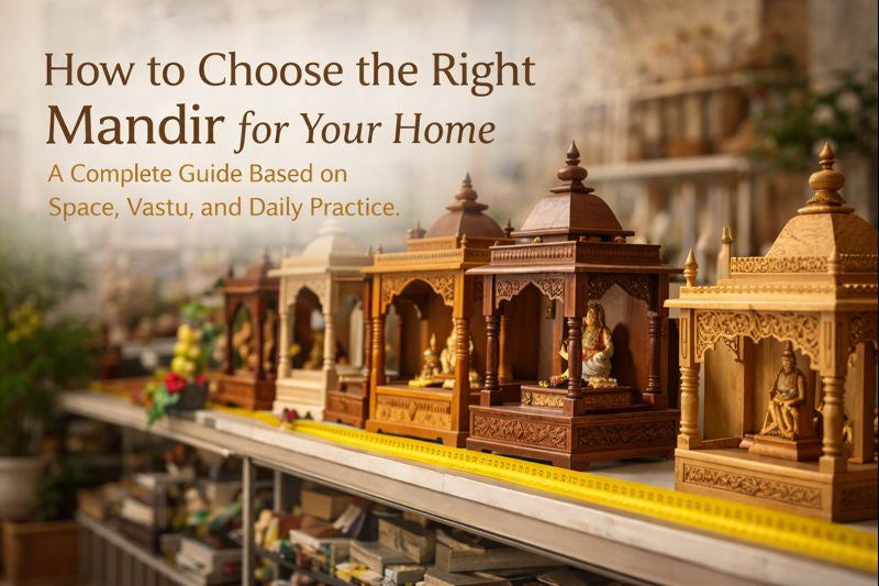 How to Choose the Right Mandir for Your Home: A Complete Guide Based on Space, Vastu, and Daily Practice