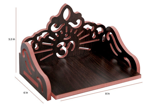 Samriddhi Wooden Mandir for Home – Minimal Pooja Temple with OM Design